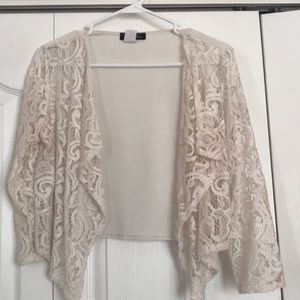 White lace dress cover all